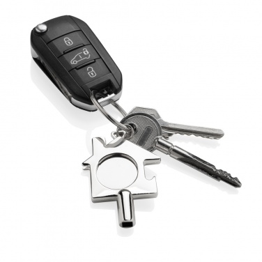 Logotrade promotional merchandise image of: RCS recycled zinc alloy 3 in 1 keychain