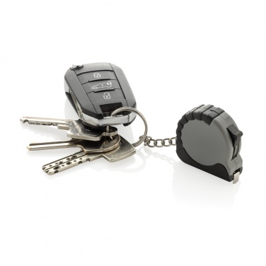 Logotrade advertising product image of: MeasureMate RCS reycled ABS 1 meter tape keychain