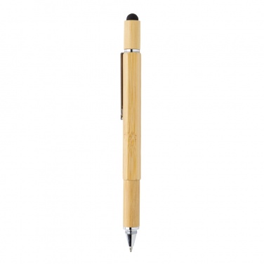 Logo trade corporate gifts image of: Bamboo 5-in-1 toolpen