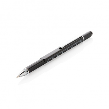 Logo trade promotional gift photo of: 5-in-1 aluminium toolpen