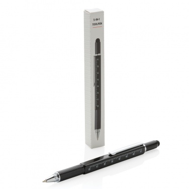 Logo trade corporate gifts image of: 5-in-1 aluminium toolpen
