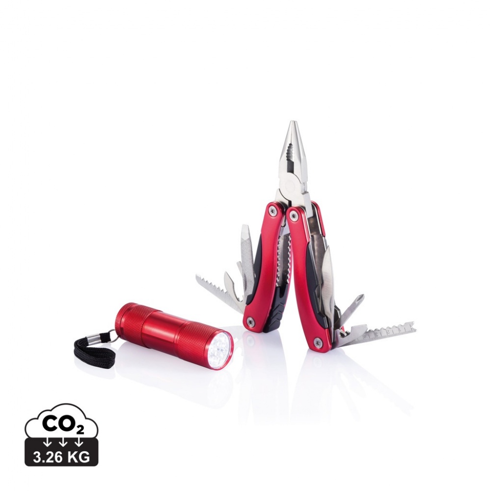 Logo trade promotional gifts picture of: Multitool and torch set