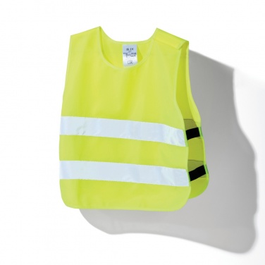Logotrade promotional merchandise photo of: GRS recycled PET high-visibility safety vest 3-6 years