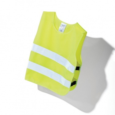 Logo trade advertising product photo of: GRS recycled PET high-visibility safety vest 3-6 years