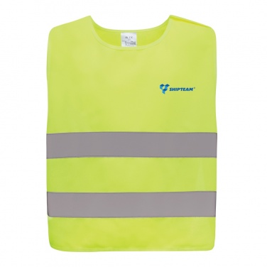 Logo trade promotional gift photo of: GRS recycled PET high-visibility safety vest 7-12 years