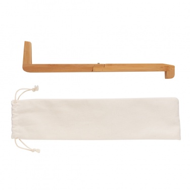 Logo trade advertising products picture of: Bamboo portable laptop stand