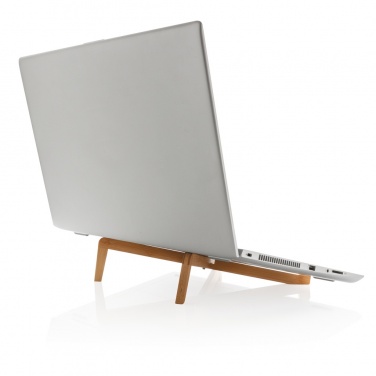 Logotrade promotional item picture of: Bamboo portable laptop stand