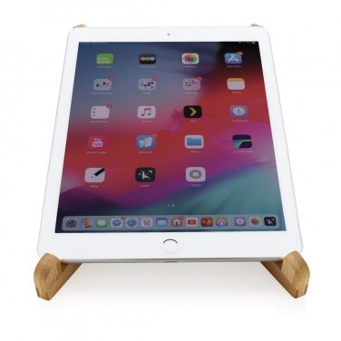 Logotrade advertising products photo of: Bamboo portable laptop stand