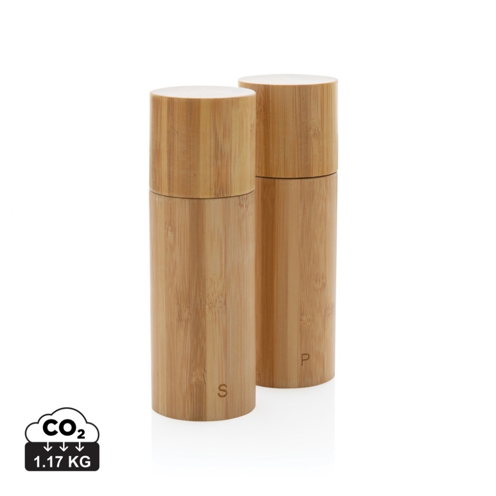 Logotrade advertising product picture of: Ukiyo bamboo salt and pepper mill set