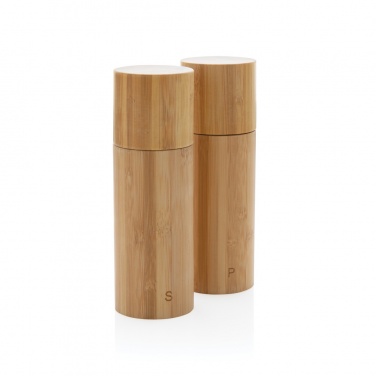Logotrade promotional item picture of: Ukiyo bamboo salt and pepper mill set