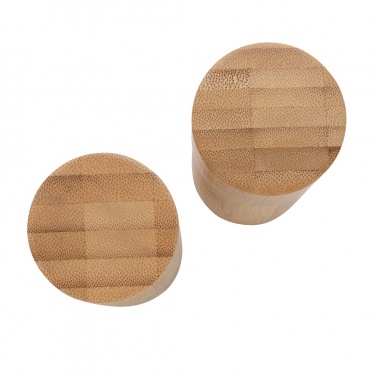Logo trade promotional giveaway photo of: Ukiyo bamboo salt and pepper mill set