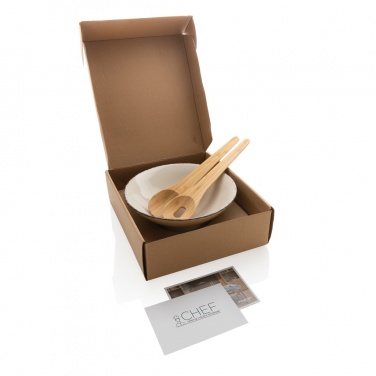 Logotrade promotional giveaway picture of: Ukiyo salad bowl with bamboo salad server