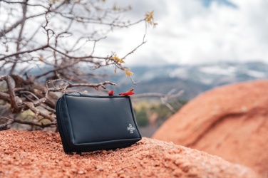 Logotrade promotional items photo of: RCS recycled nubuck PU pouch  first aid set