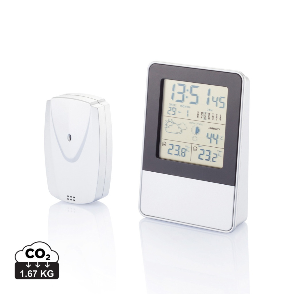 Logotrade promotional item image of: Indoor/outdoor weather station