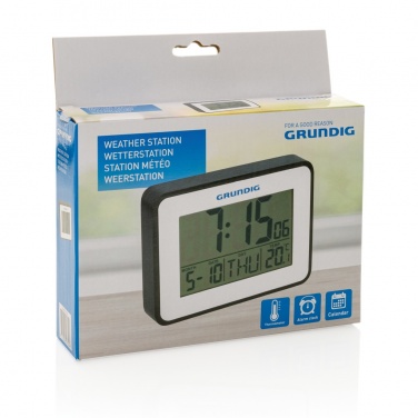 Logo trade corporate gifts image of: Grundig weatherstation alarm and calendar