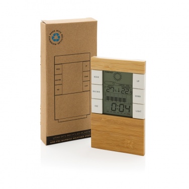 Logo trade corporate gifts picture of: Utah RCS rplastic and bamboo weather station