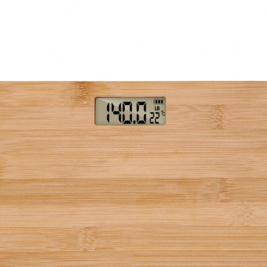 Logo trade corporate gifts picture of: Grundig Bamboo Digital Body Scale