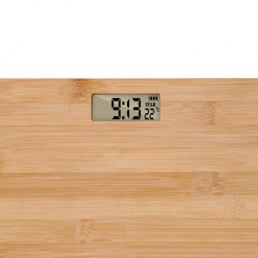 Logo trade promotional merchandise picture of: Grundig Bamboo Digital Body Scale
