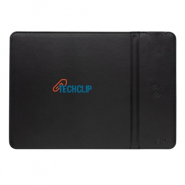 Logotrade promotional product picture of: Swiss Peak RCS recycled PU 10W wireless charging mousepad