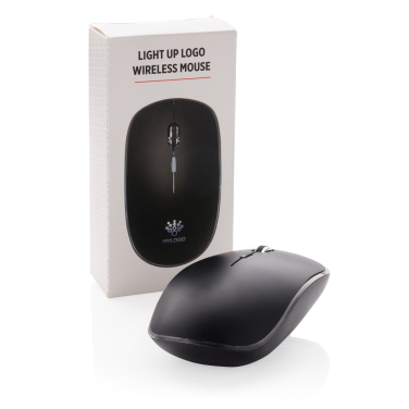 Logotrade promotional merchandise image of: Light up logo wireless mouse