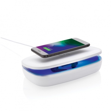 Logotrade promotional merchandise photo of: UV-C steriliser box with 5W wireless charger