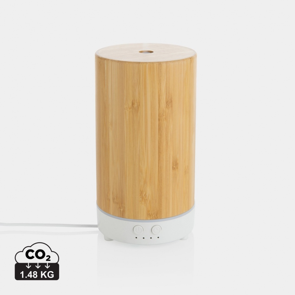 Logo trade promotional merchandise photo of: RCS recycled plastic and bamboo aroma diffuser