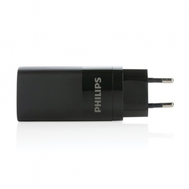 Logotrade promotional merchandise photo of: Philips 65W ultra fast PD 3-port USB wall charger