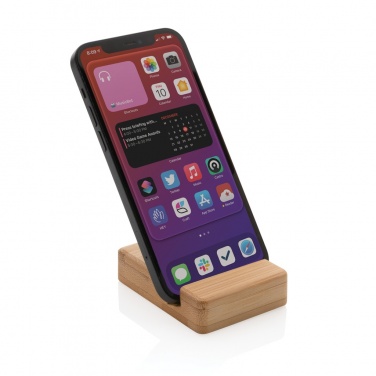 Logotrade promotional product image of: Bamboo phone stand XD