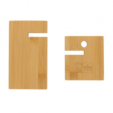 Logotrade promotional gift image of: Bamboo phone stand in kraft box