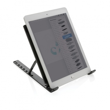 Logotrade promotional item picture of: Terra RCS recycled aluminium universal laptop/tablet stand