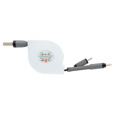 Logotrade promotional products photo of: 3-in-1 retractable cable