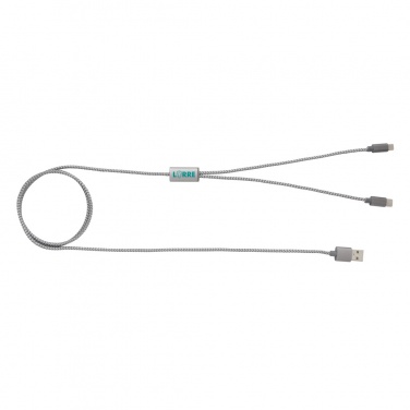 Logotrade advertising products photo of: 3-in-1 braided cable