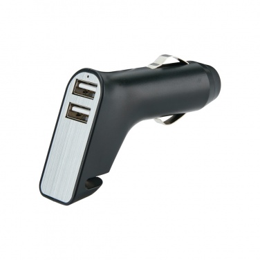 Logotrade promotional product image of: Dual port car charger with belt cutter and hammer