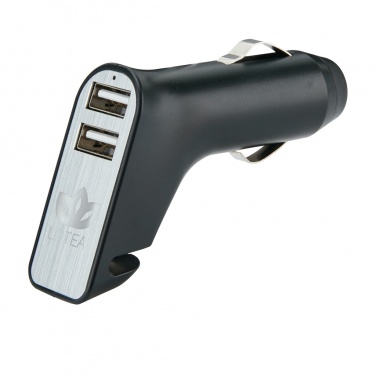 Logotrade promotional item image of: Dual port car charger with belt cutter and hammer