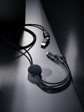 Logotrade corporate gift picture of: Terra RCS recycled aluminium 120cm 6-in-1 cable