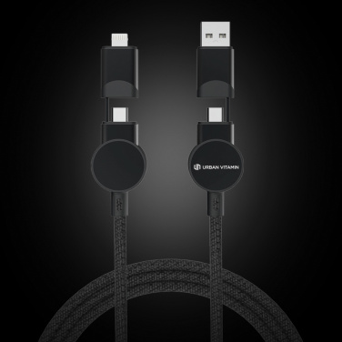 Logotrade promotional gift image of: Oakland RCS recycled plastic 6-in-1 fast charging 45W cable