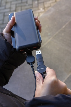 Logo trade advertising product photo of: Oakland RCS recycled plastic 6-in-1 fast charging 45W cable