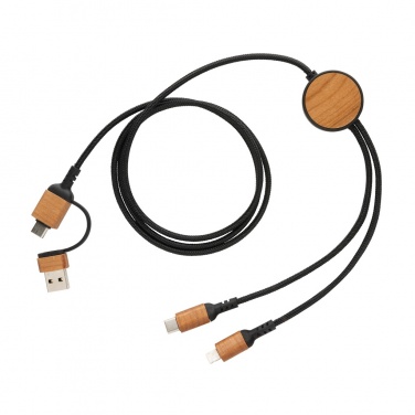 Logo trade promotional product photo of: Ohio RCS certified recycled plastic 6-in-1 cable