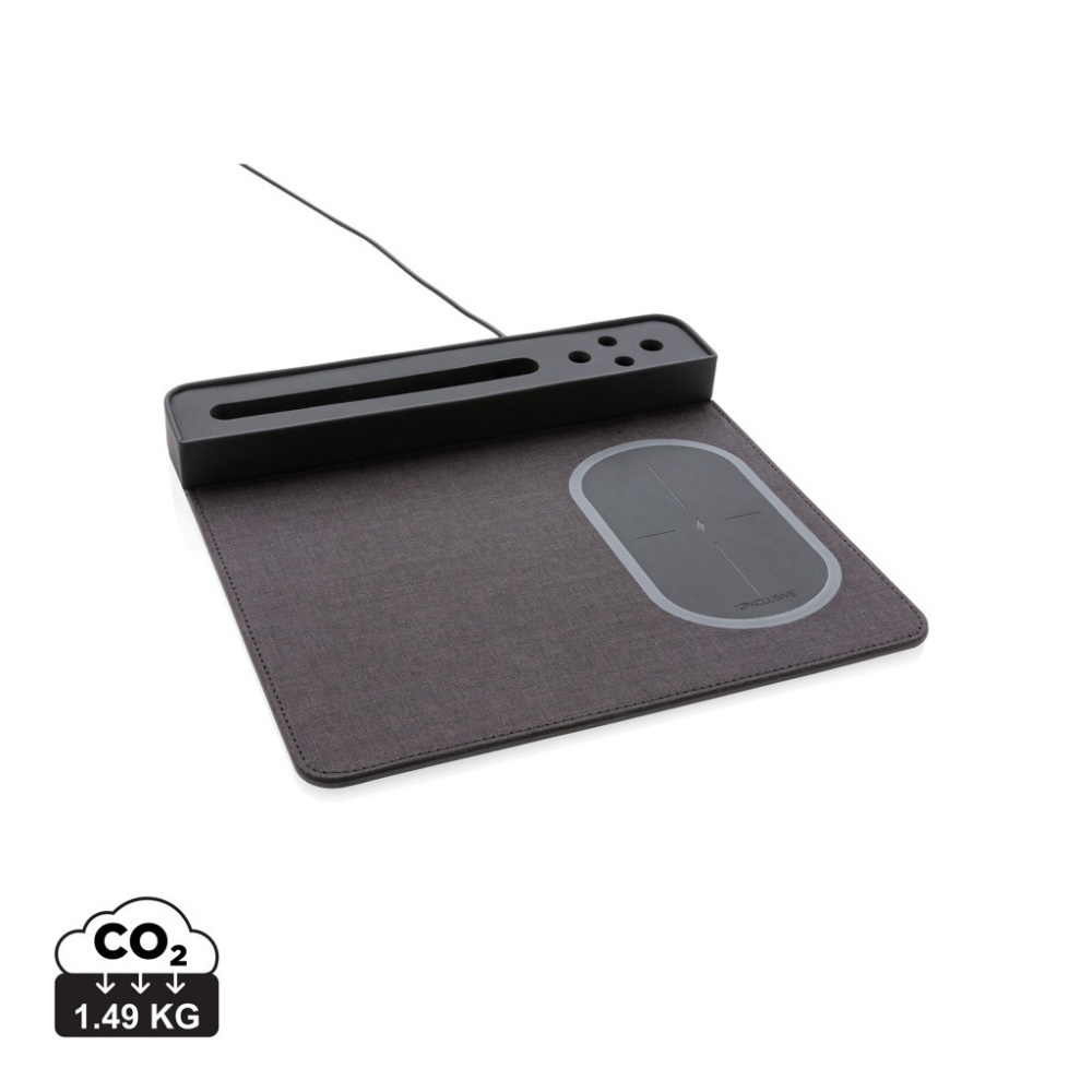 Logo trade promotional product photo of: Air mousepad with 5W wireless charging and USB