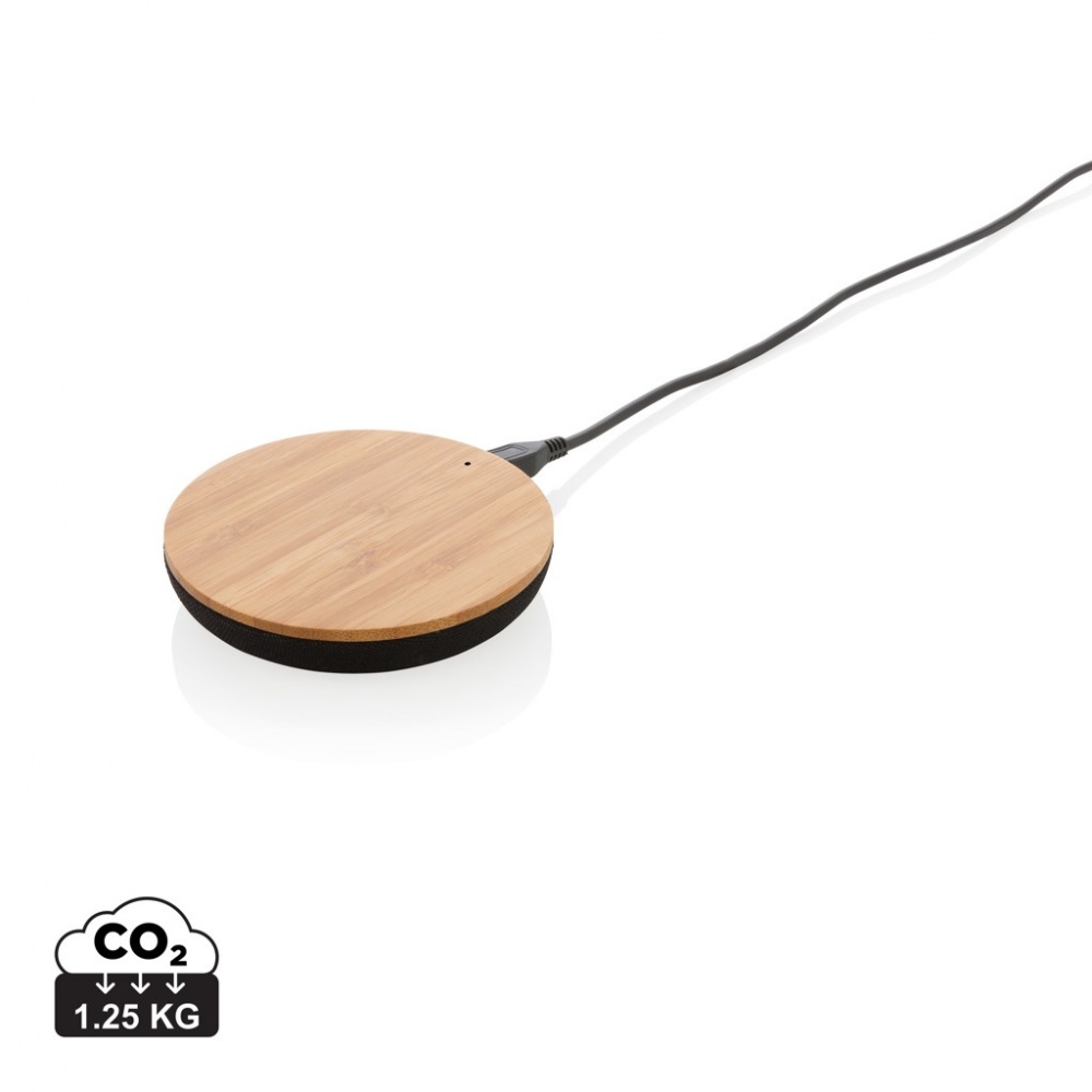 Logo trade advertising product photo of: Bamboo X 5W wireless charger