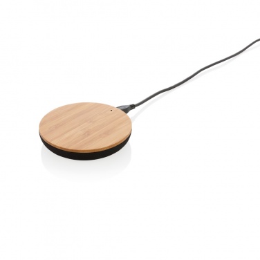 Logo trade promotional products picture of: Bamboo X 5W wireless charger