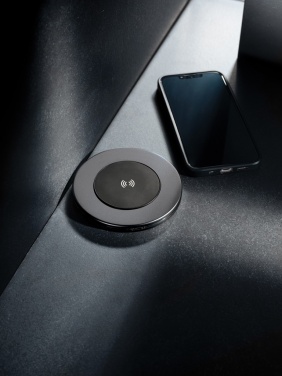 Logo trade corporate gifts image of: Terra RCS recycled aluminium 10W wireless charger