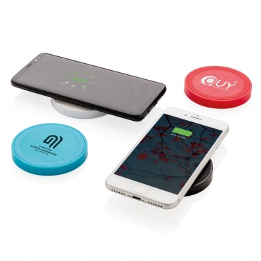 Logo trade promotional products image of: 5W wireless charging pad round
