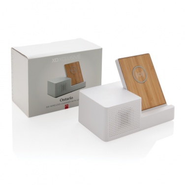 Logotrade promotional gifts photo of: Ontario 5W wireless charger with speaker