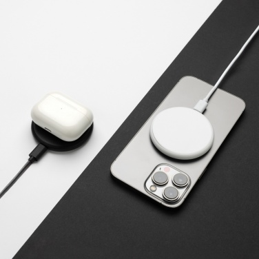 Logo trade advertising products image of: Magnapad 15W RCS rplastic magnetic 3 in 1 charging pad