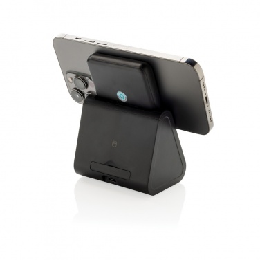 Logo trade promotional item photo of: Powerbase RCS recycled plastic 3 in 1 charger with powerbank