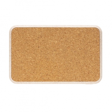Logo trade promotional products image of: Cork and Wheat 5.000 mAh pocket powerbank