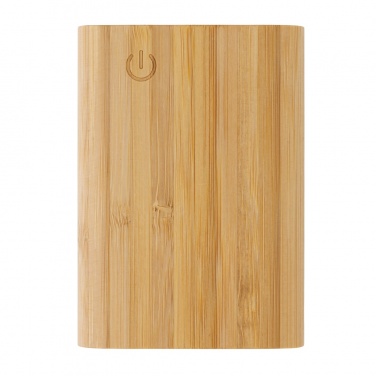 Logotrade promotional item image of: Bamboo 5.000 mAh powerbank