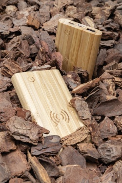 Logotrade corporate gift image of: Bamboo 5.000 mAh powerbank