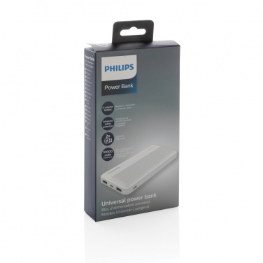 Logo trade corporate gift photo of: Philips 10.000 mAh slim powerbank
